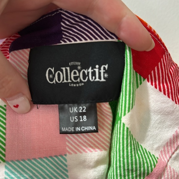 Colorful Plaid Crop Top - Picture 5 of 7